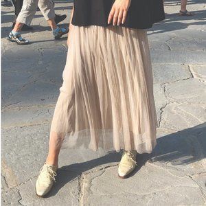 NEW! Italian Tulle Layered Skirt summer boho brunch date night party chi…